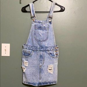 Forever 21 denim overall dress